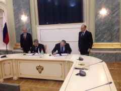 Подписание Программы сотрудничества между Генеральными прокуратурами Абхазии и России на 2016-2018 годы.